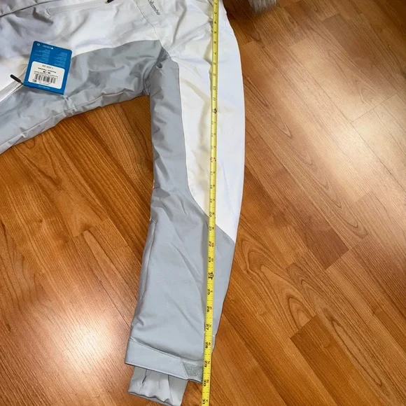 Columbia Ava Alpine II Insulated Waterproof Women Sz M Ski Jacket White Grey New - Picture 9 of 15